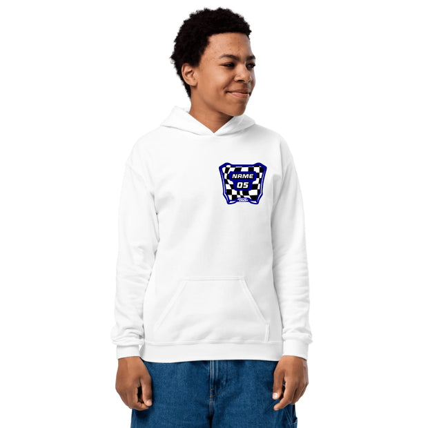 Gate Drop Custom Motocross Checkered Plate Youth Hoodie