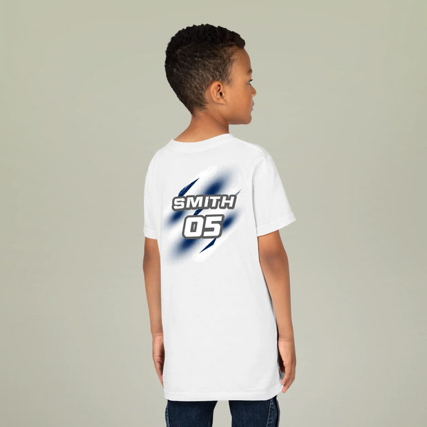 Flame Moto Kid Front and Back MX Race Shirt