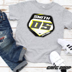 GateDropCustomNameandNumberMotocrossPlateYouthTeeShirt