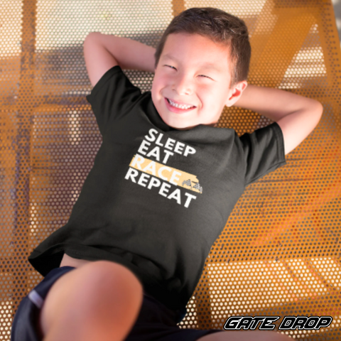 Eat Sleep Motocross Repeat Tee-shirt for Children