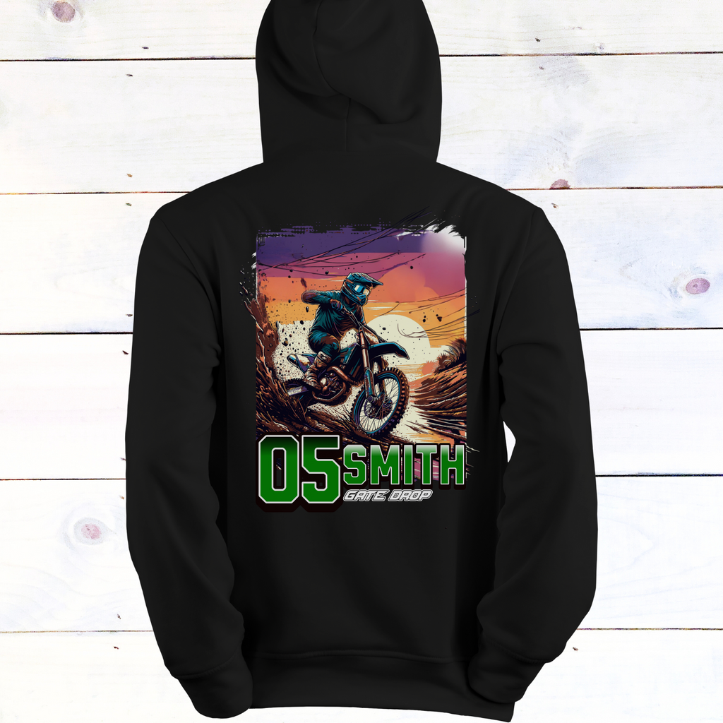 Youth Personalized Summer Motocross Hoodie