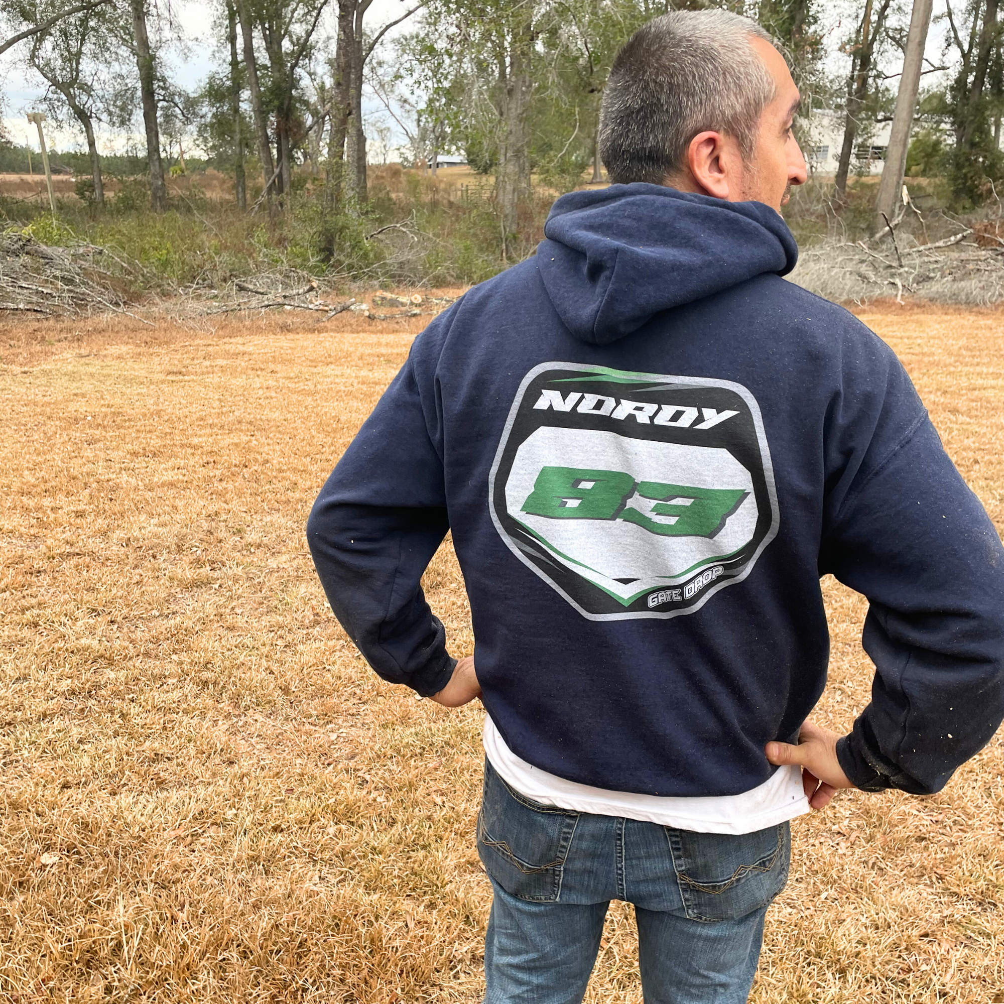 Custom Moto Front Back Hoodie