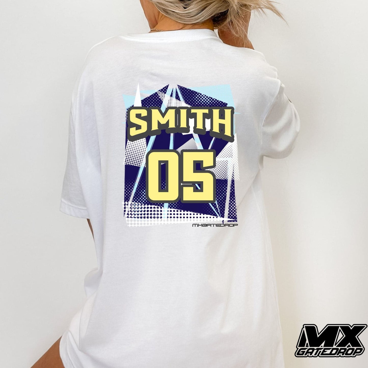 Name and Number Adult Moto Shirt