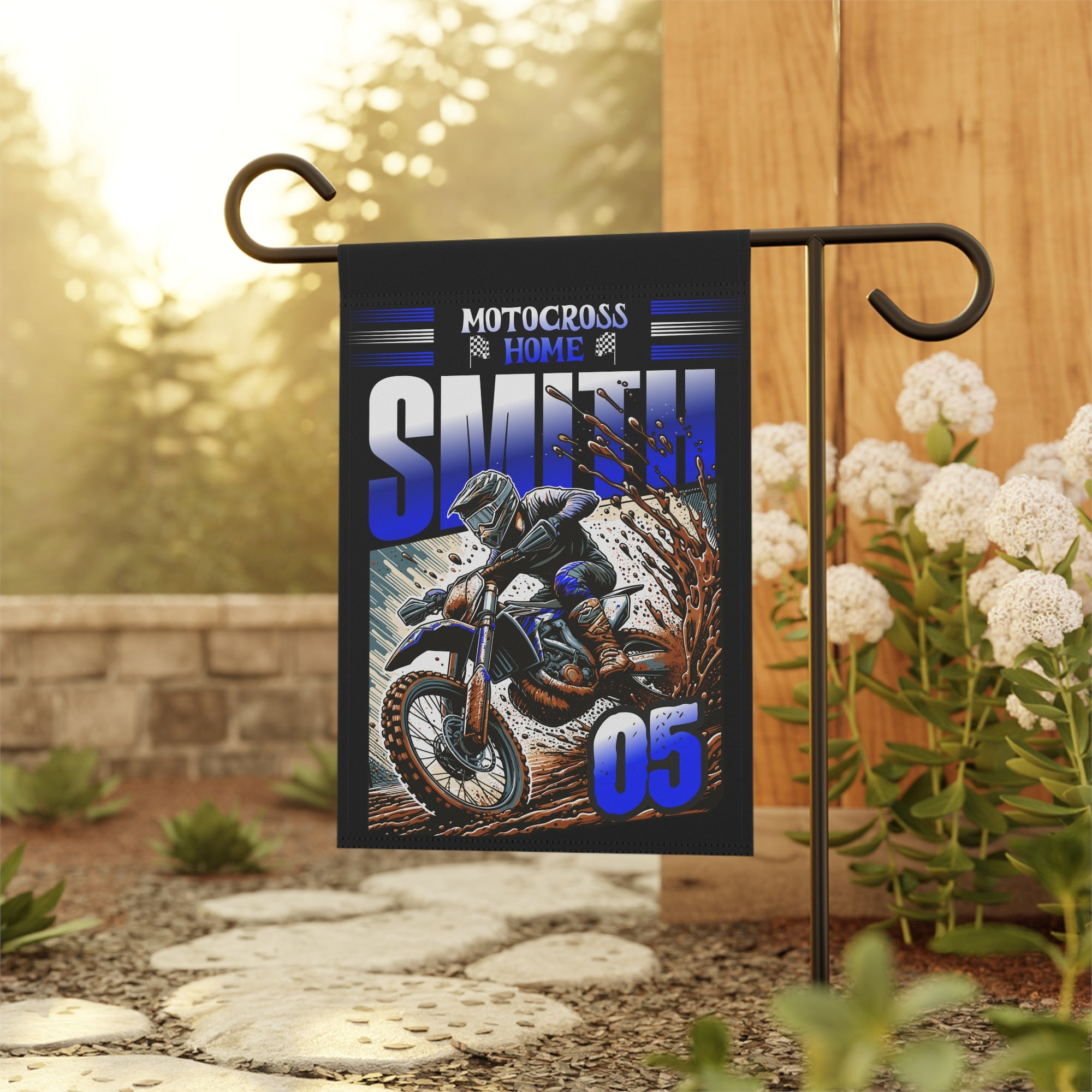 Personalized Motocross Garden and house Banner
