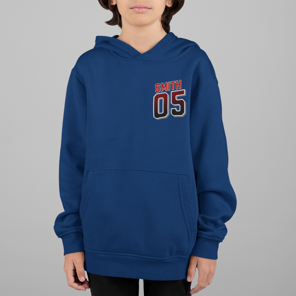 Personalized Front and Back Summer Motocross Youth Hoodie
