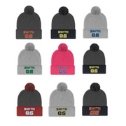 Custom Embroidered Pom Pom Motocross Beanie