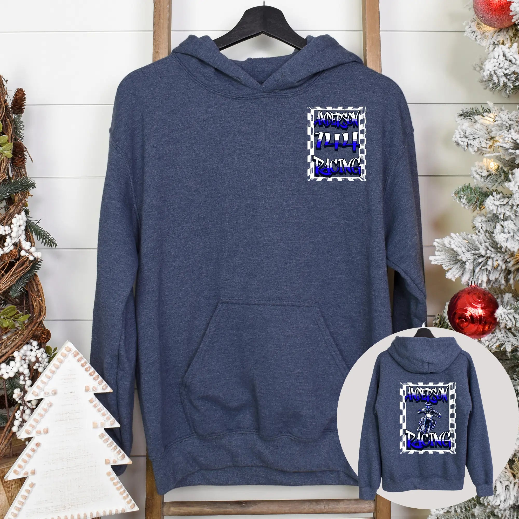 Checkered Racing Motocross Hoodie