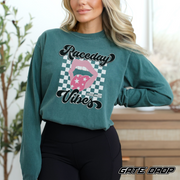 Gate Drop Race Mama Raceday Vibes Sweatshirt - Comfort Colors®