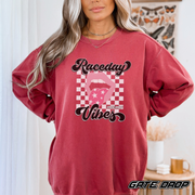 Gate Drop Race Mama Raceday Vibes Sweatshirt - Comfort Colors®