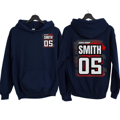 GATE DROP Custom Front and Back Racing Hoodie