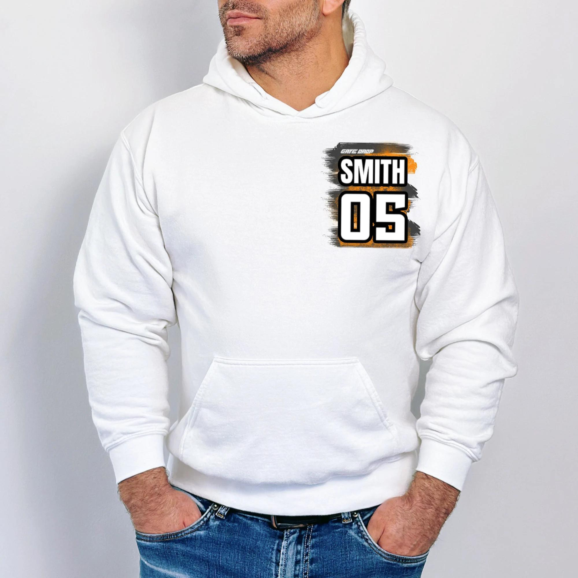 GATE DROP Custom Front and Back Racing Hoodie