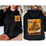 Custom Name and Number Hoodie Front and Back Print