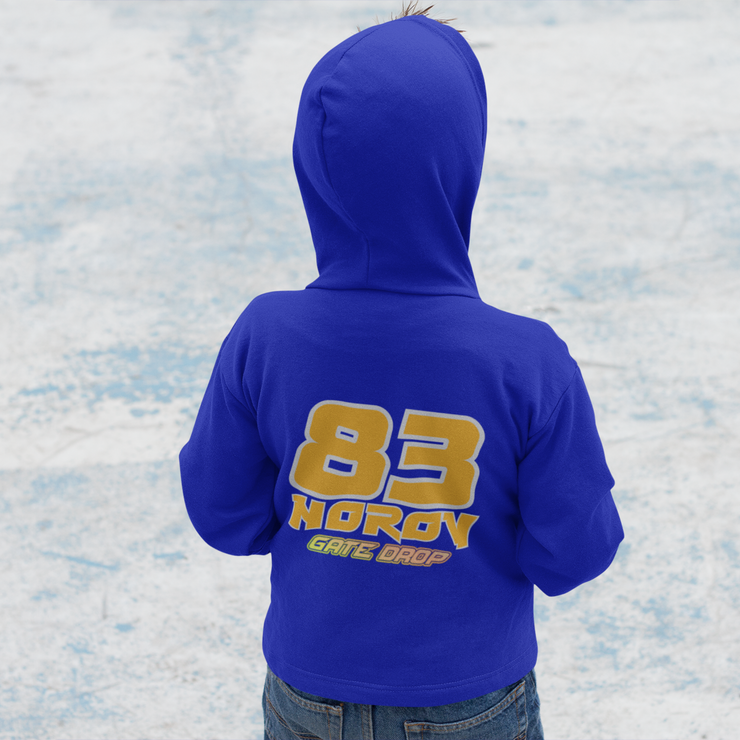Custom Moto Kid Gradient Hoodie back royal
