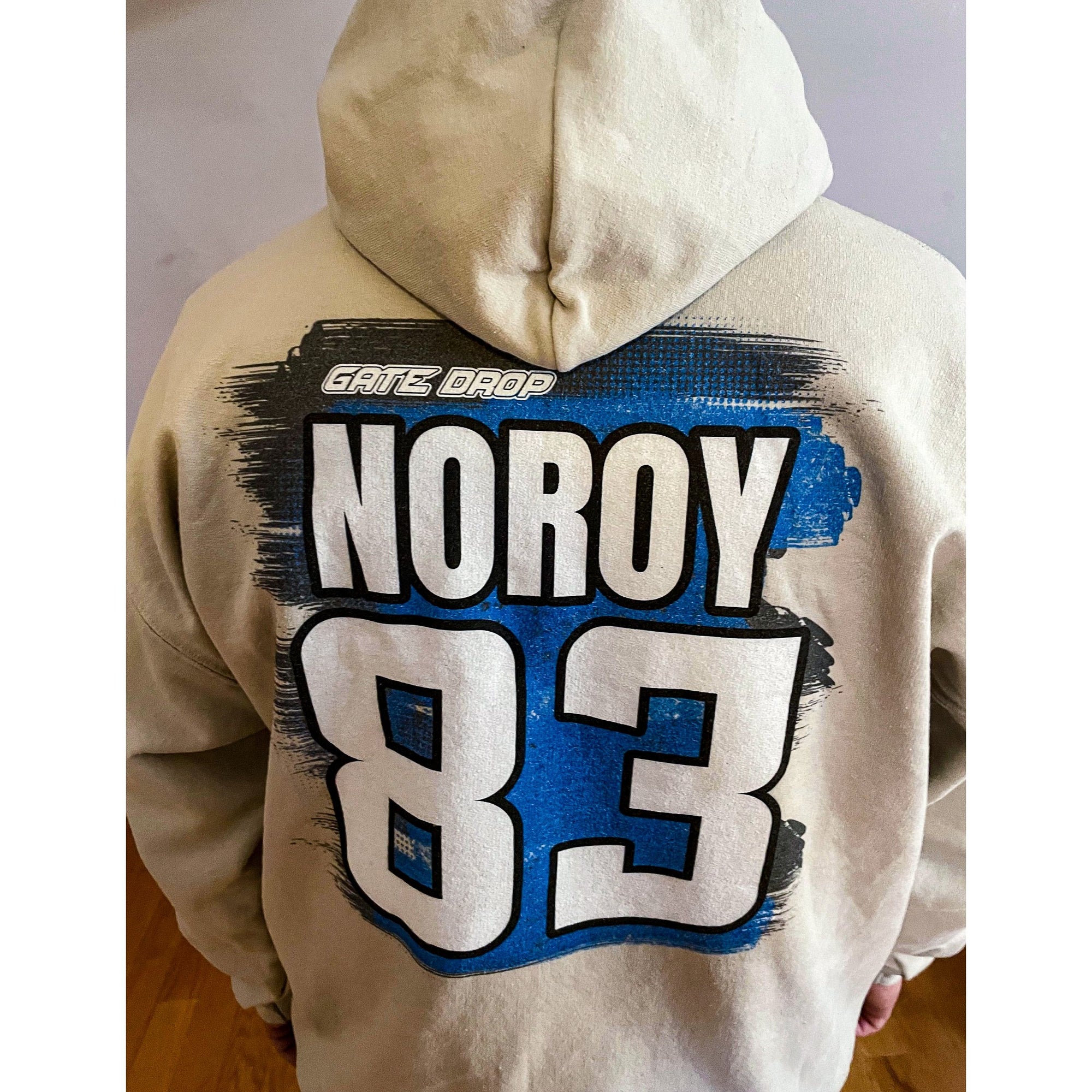 Custom Racetrack Fumes Hoodie.