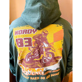 GATE DROP Custom Name and Number Hoodie Front and Back Print