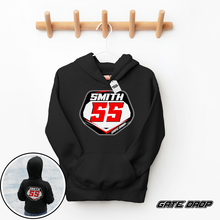 Gatedrop Front and Back Custom Plate hoodie