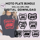 Motocross Plate Digital Download