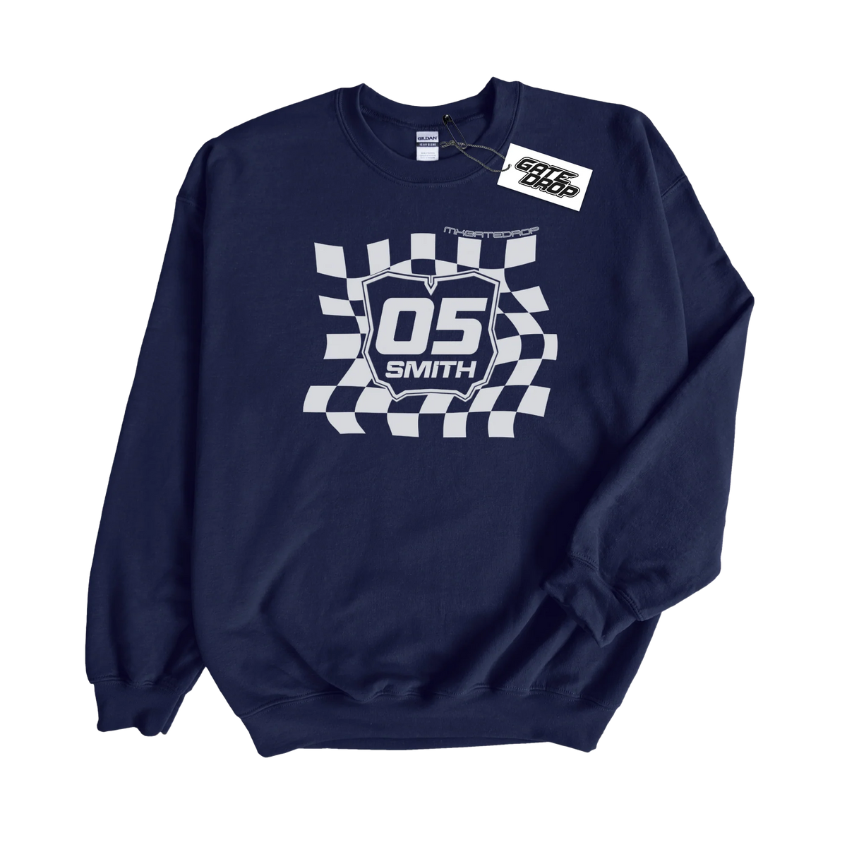 Gate Drop Custom Checkered Plate Adult Sweatshirt