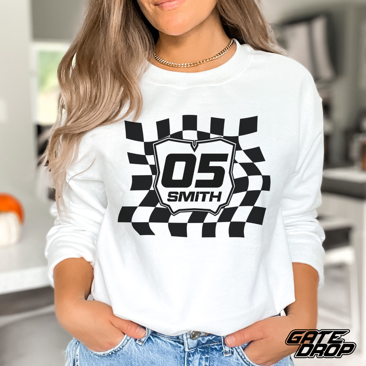 Gate Drop Custom Checkered Plate Adult Sweatshirt