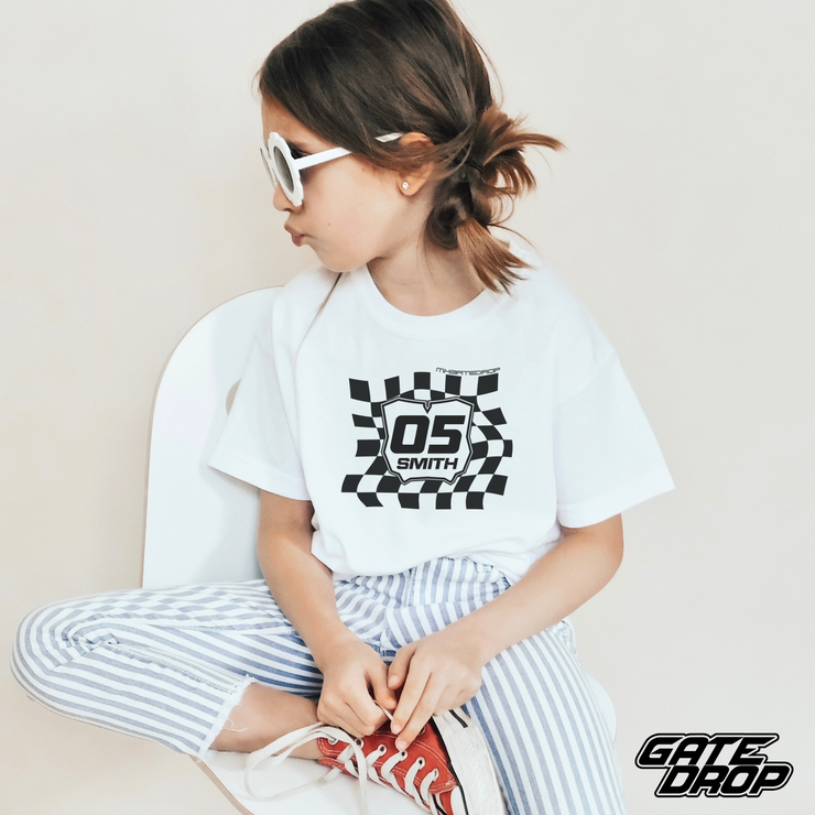 Gate Drop Custom Checkered Plate Youth Shirt