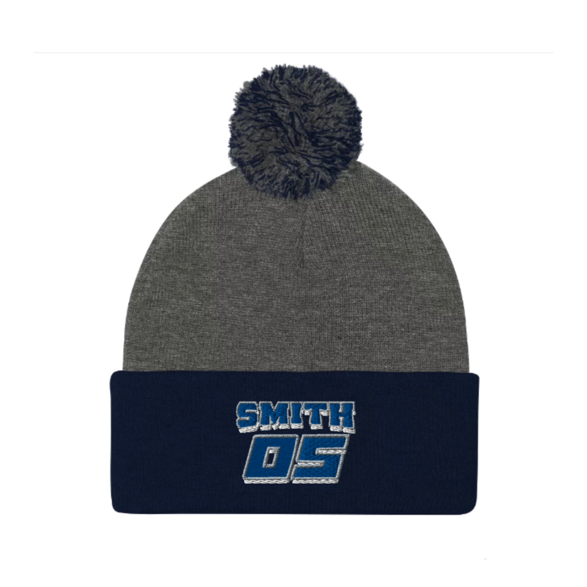Gate Drop Custom Embroidered Name and Number Pom Pom Motocross Beanie