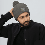 Gate Drop Custom Embroidered Pom Pom Motocross Plate Beanie