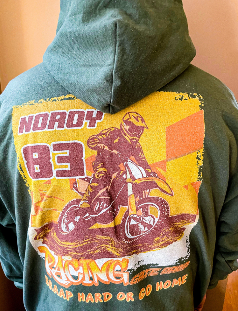 Gate Drop Custom Name and Number EU Racing Hoodie