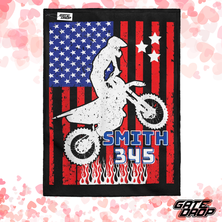 Gate Drop Customized Motocross Blanket