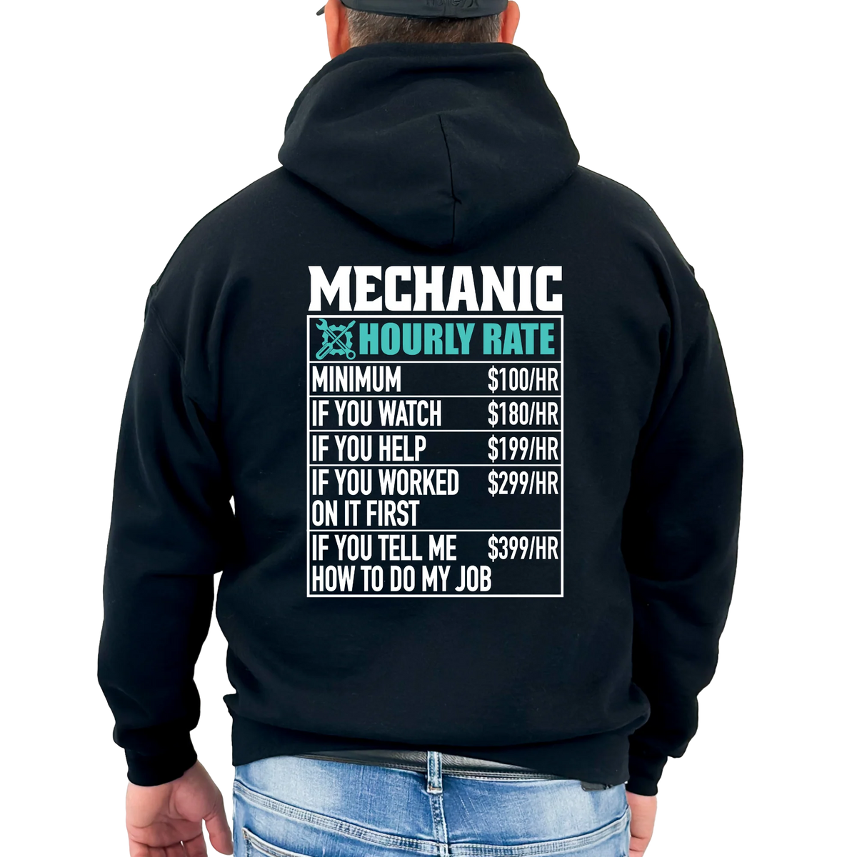 Gate Drop Moto Dad Mechanic Adult Hoodie
