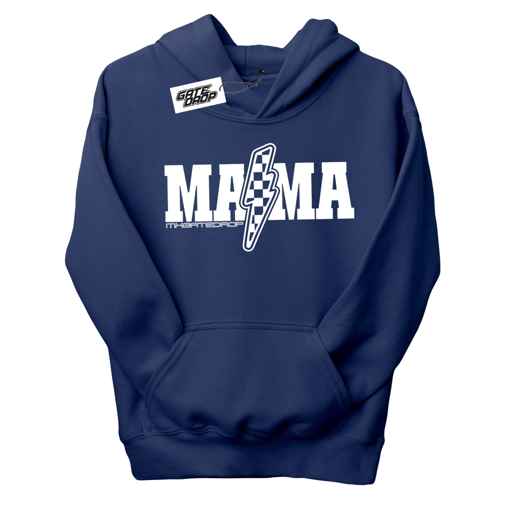 Gate Drop Moto Mama Lightning Bolt Adult Hoodie
