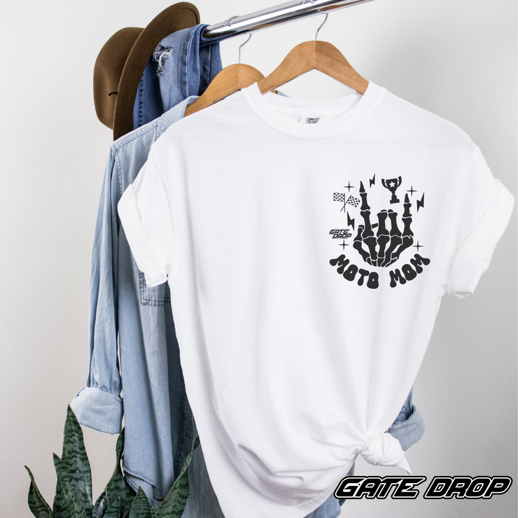 Moto Mom Some Days I Rock It Sometimes It Rocks Me Motherhood Race Day Shirt