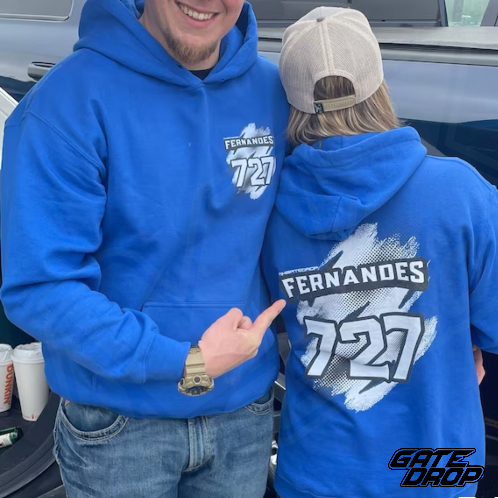 Custom Motocross Lightning Hoodie