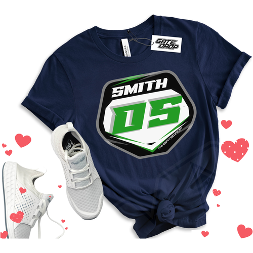 Gate Drop Name and Number Plate Adult Shirt