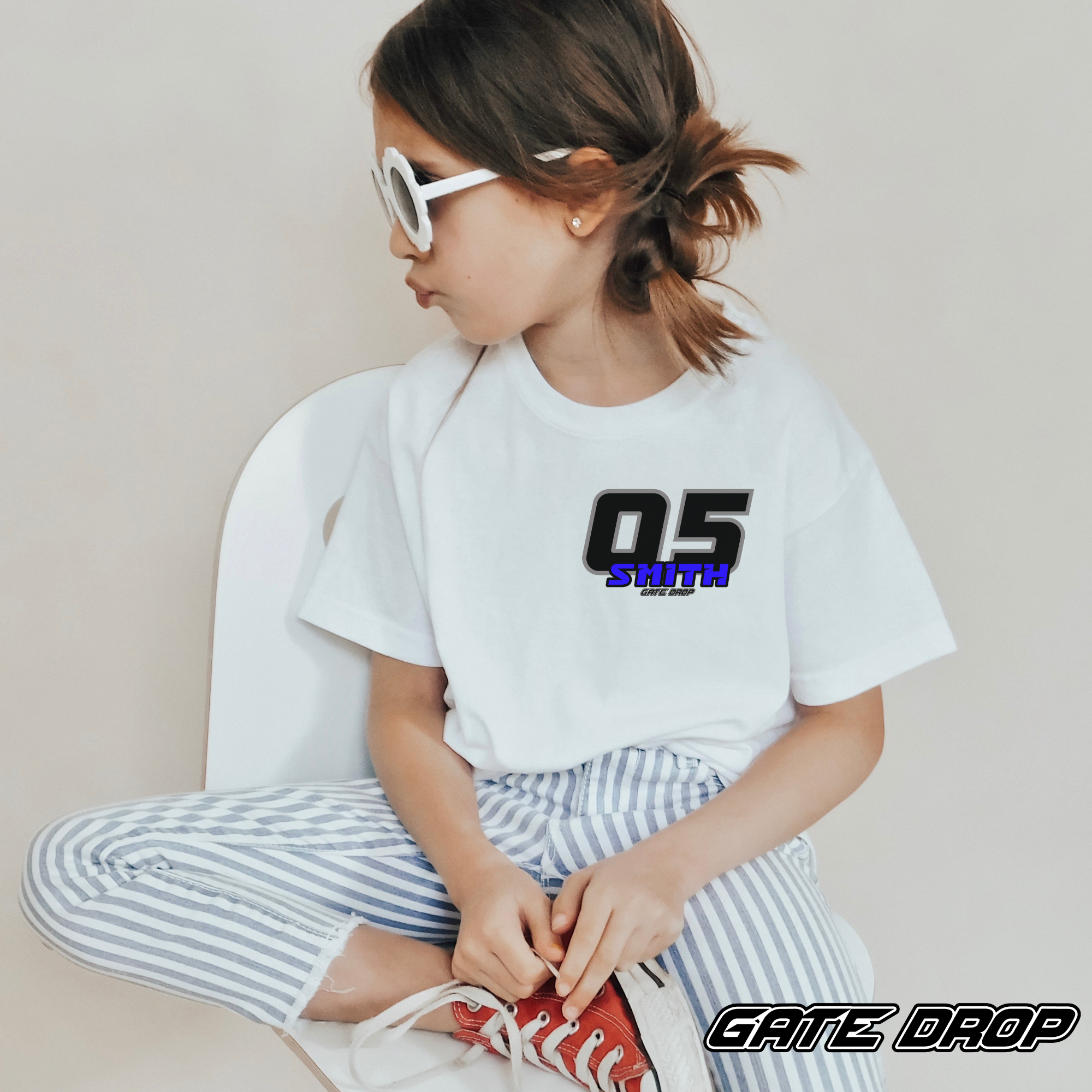 Gate Drop Personalized MX Name and Number Kids EU Gildan Shirt