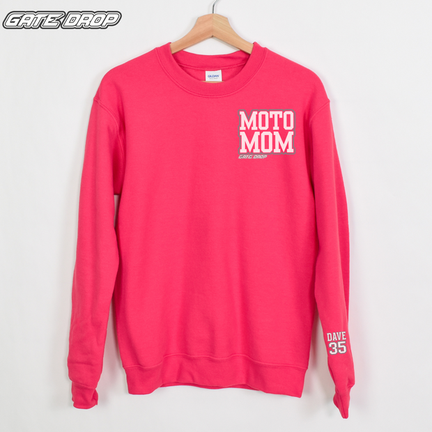 Gate Drop Personalized Sweatshirt with Kid Names and Numbers on Sleeve