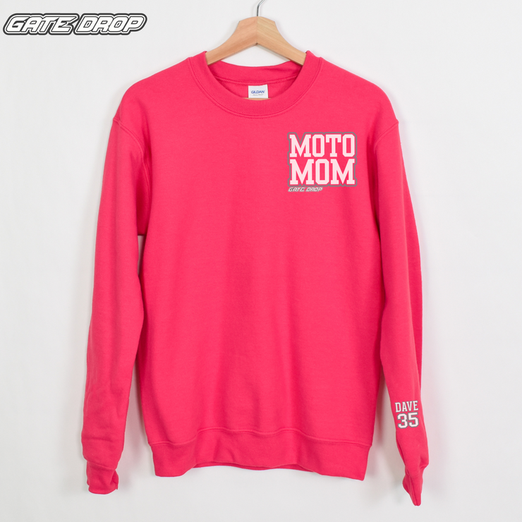 Gate Drop Personalized Sweatshirt with Kid Names and Numbers on Sleeve