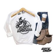 Saturdays Are For Supercross Moto Sweatshirt