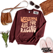 Weekends Are For Racing Motocross Adult Sweatshirt
