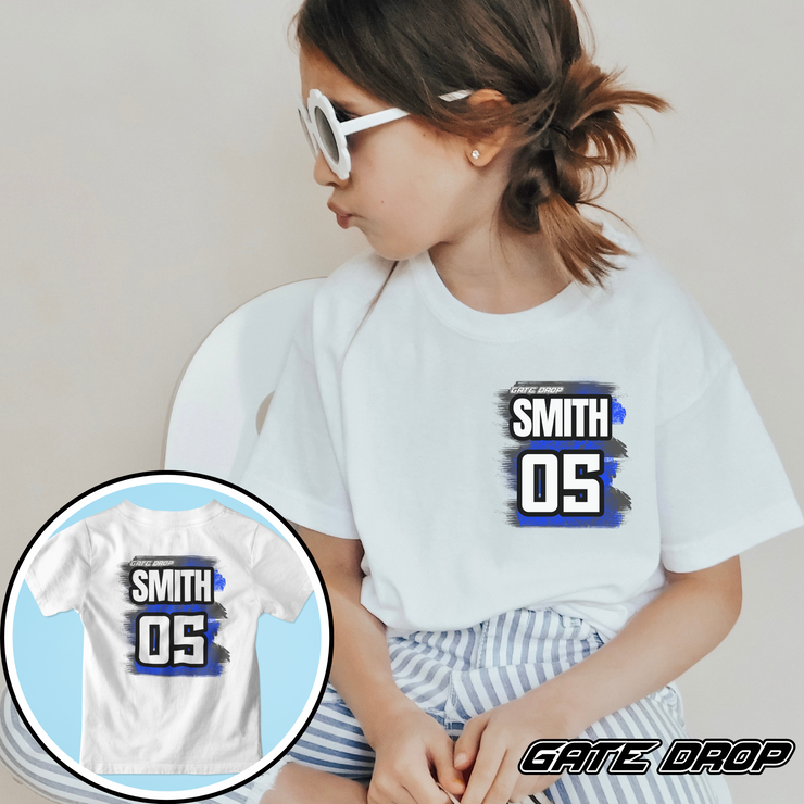 Gate Drop Custom Dirt bike Kid Personalized Race Youth T Shirt
