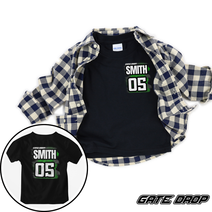 Gate Drop Custom Dirt bike Kid Personalized Race Youth T Shirt