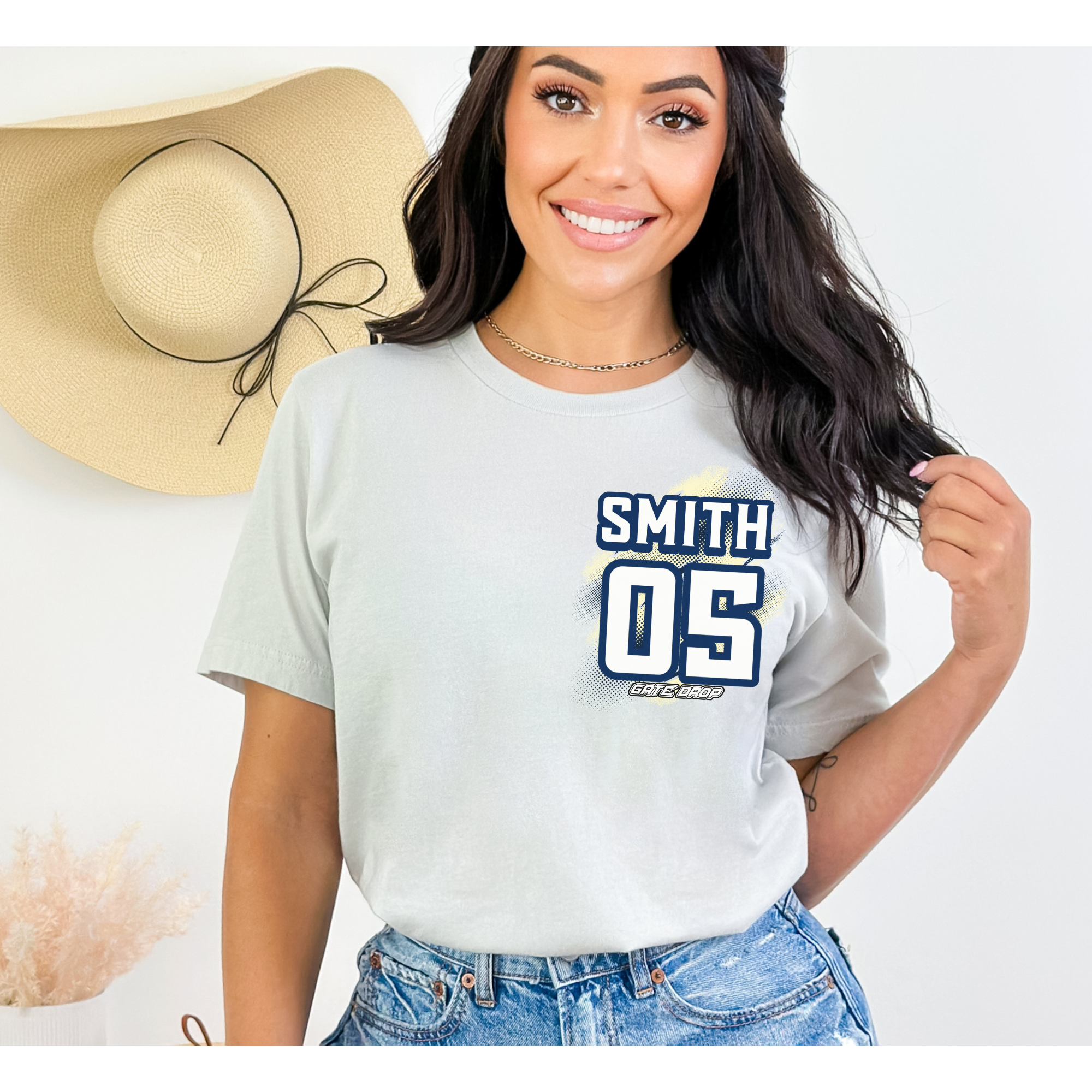 Gate Drop Name and Number Adult Motocross Shirt
