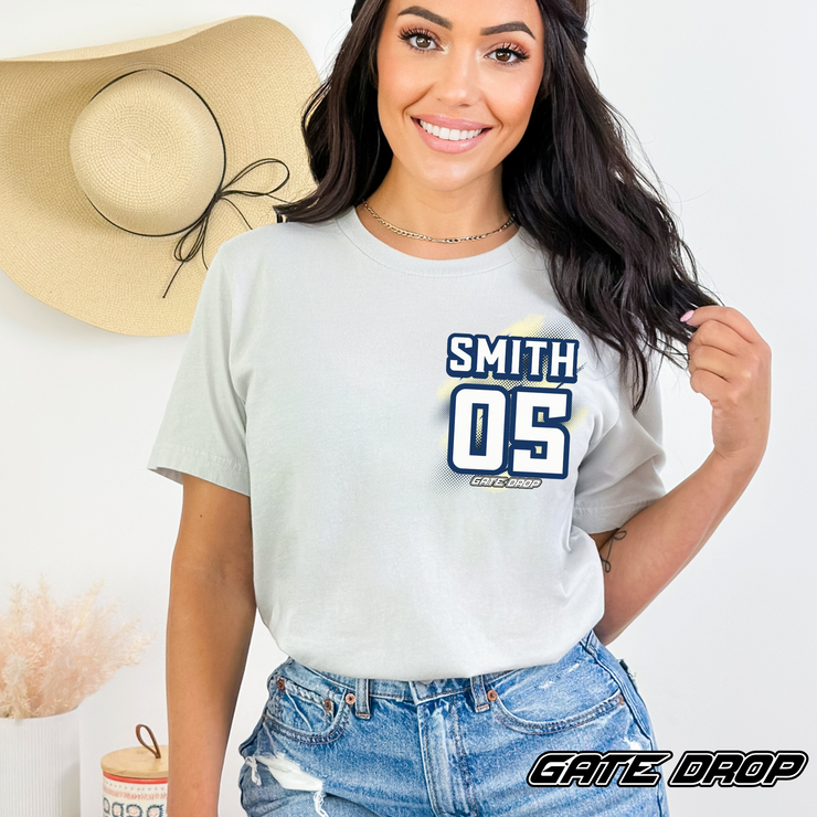 Gate Drop Name and Number Adult Motocross Shirt