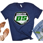 Gate Drop Custom Name and Number MX Plate Adult Shirt