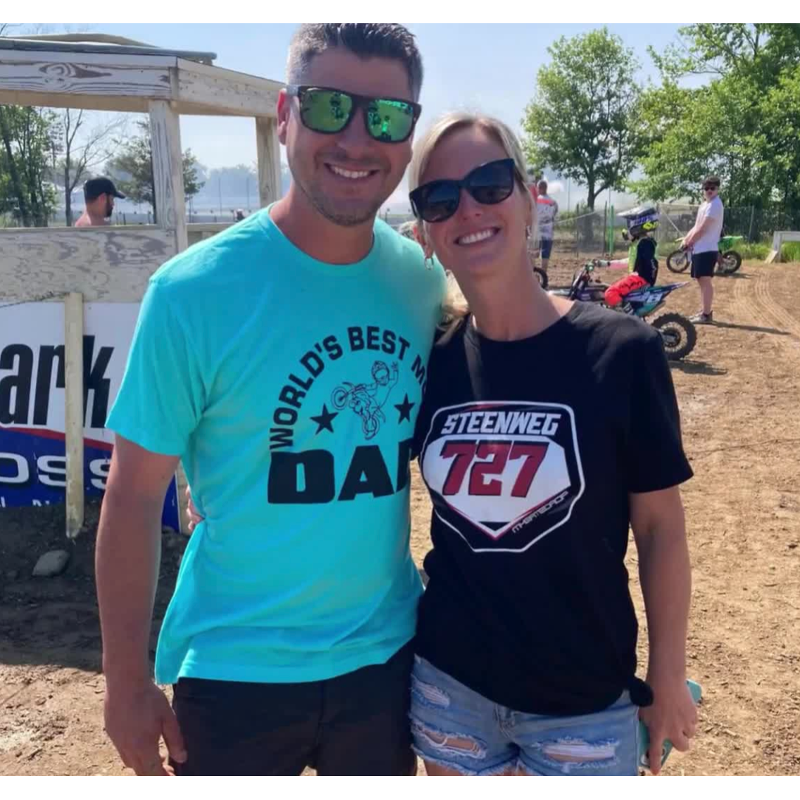 Gate Drop Custom Name and Number MX Plate Adult Shirt