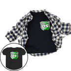 Gate Drop Moto Gradient Plate with Custom Race Name and Number Youth Shirt