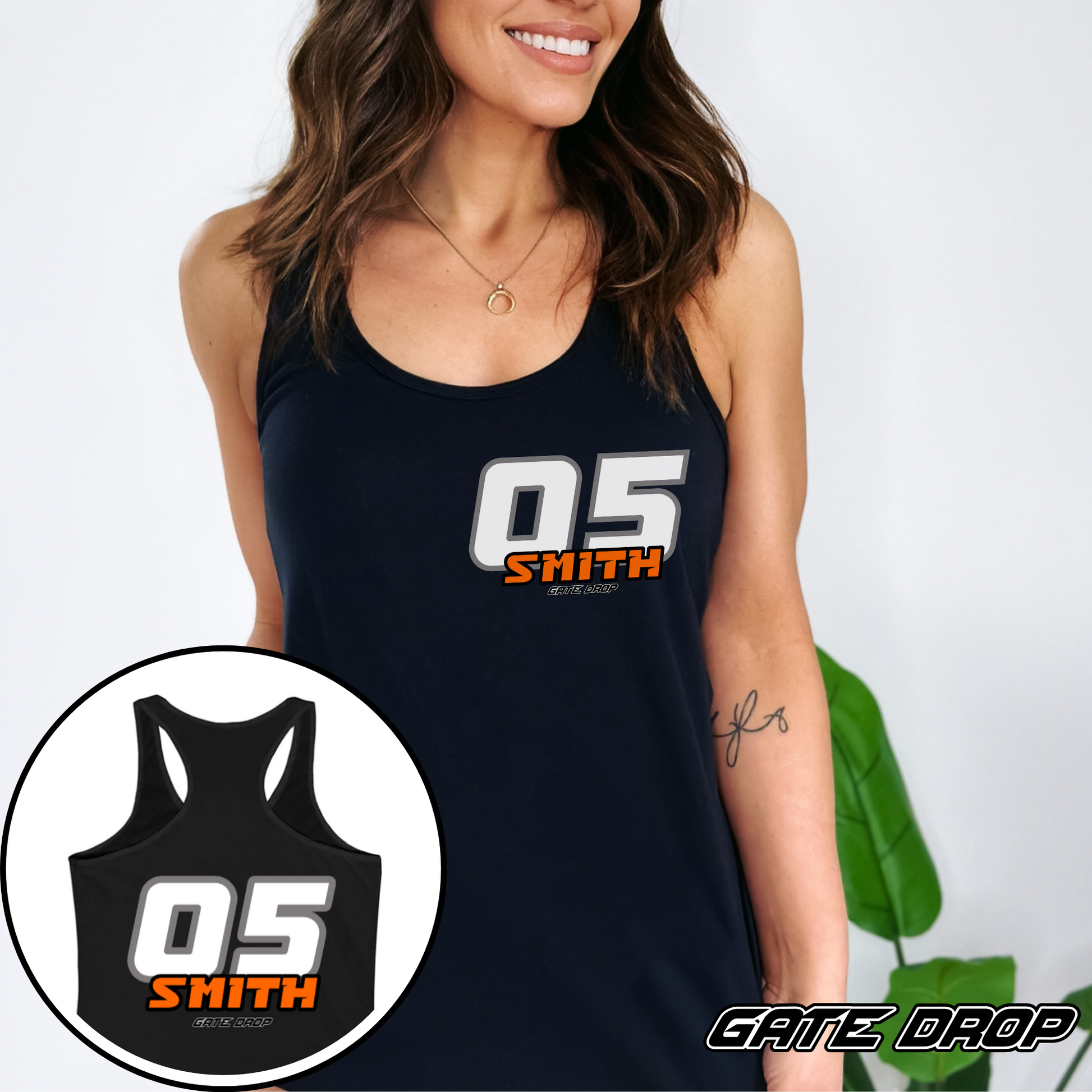 Gate Drop Moto Mom Personalized Motocross Tank Top