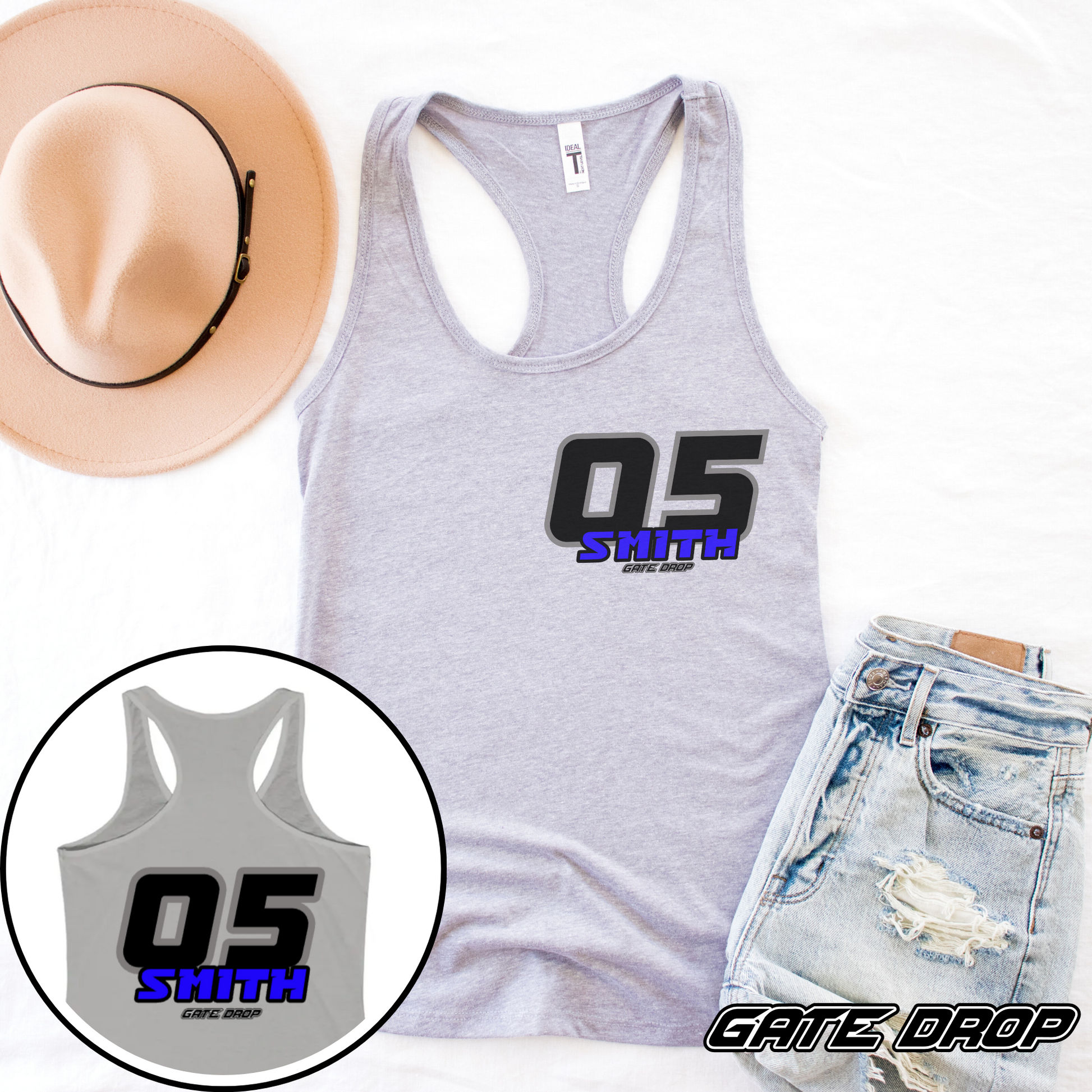 Gate Drop Moto Mom Personalized Motocross Tank Top