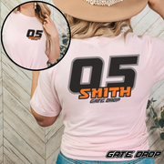 Gate Drop Personalized MX Name and Number Race Tee Shirt