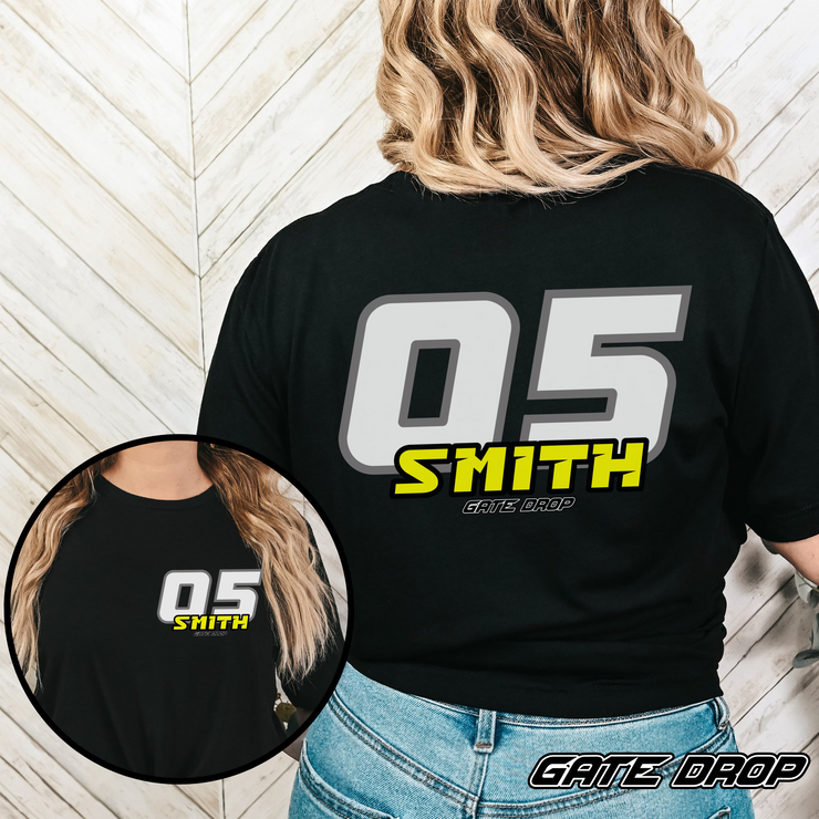Gate Drop Personalized MX Name and Number Race Tee Shirt