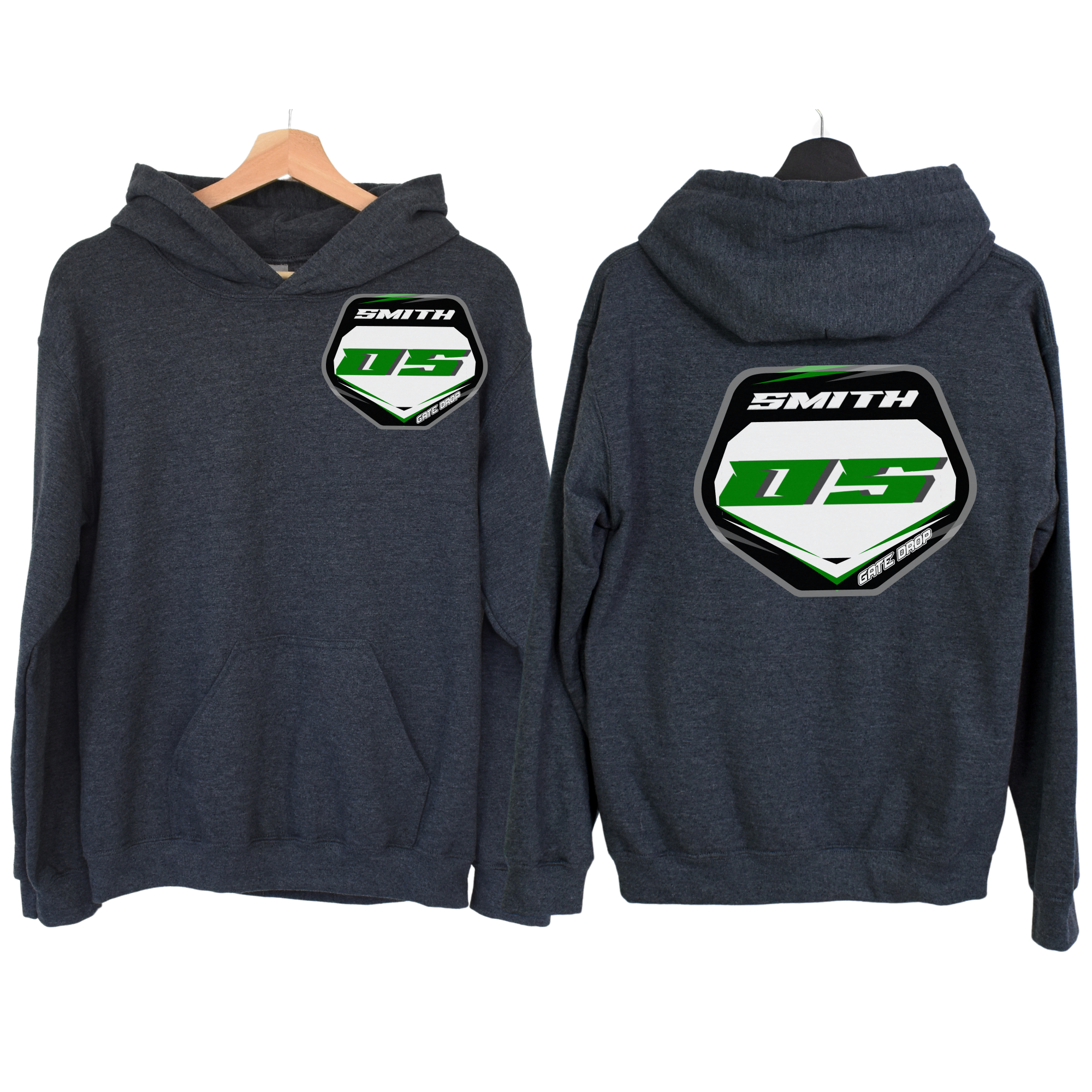Gatedrop Custom Front and Back Plate Motocross hoodie